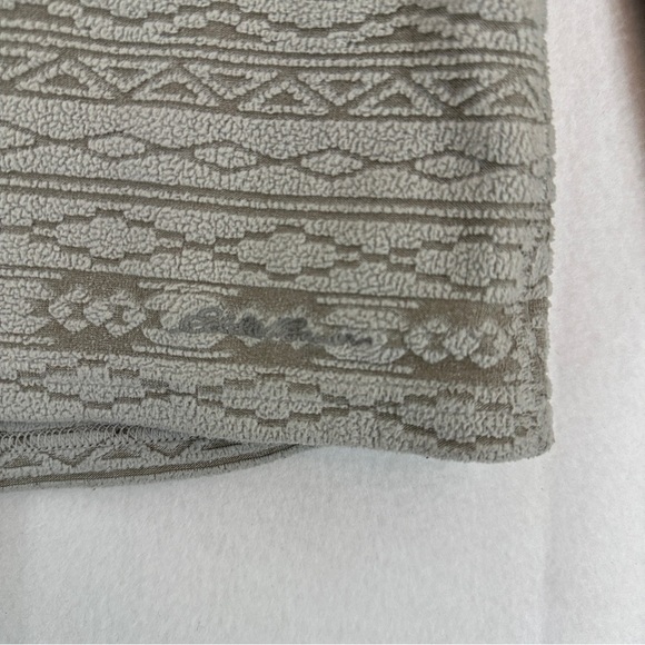 Eddie Bauer Quarter Zip Patterned Pullover Sweater Womans Size S Gray - Picture 6 of 12